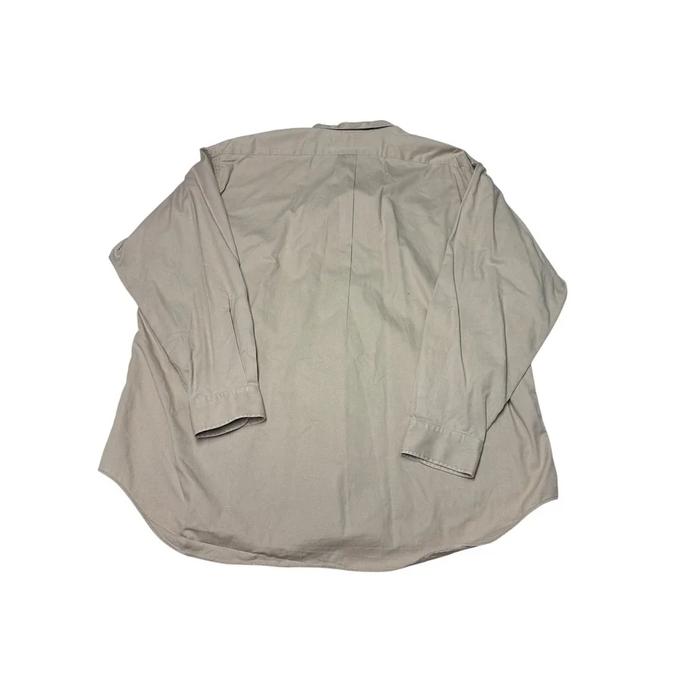 Polo Ralph Lauren Blaire Shirt Mens XL Khaki Tan Cotton Twill Button Down L/S